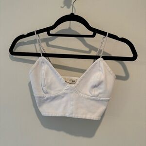 Wilfred White Cropped Top